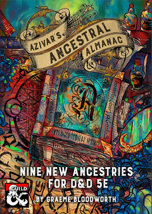 A DMsGuild supplement titled "Azivar's Ancestral Almanac"